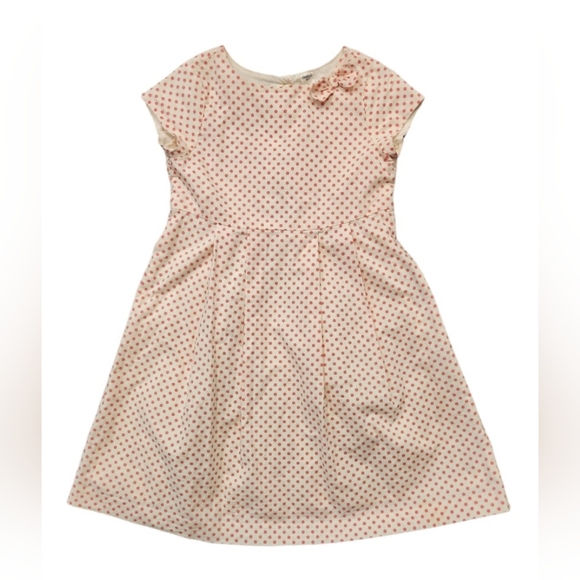 Oshkosh Dress Pink and White Polka Dot Girls 100% Cotton Dress - Picture 3 of 7